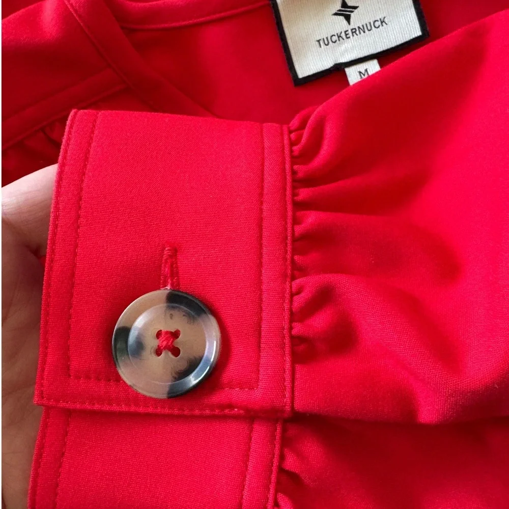 Tuckernuck Red Blake Dress,Medium, Preppy Chic Timeless Coastal Nautical Classic - Picture 8 of 10